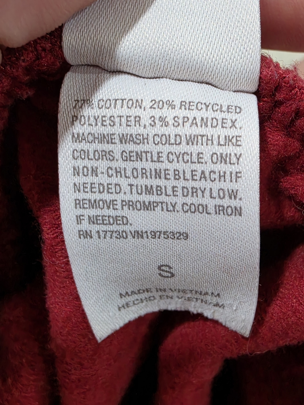 Auden Raspberry Red Fleece Lounge Shorts with Drawstring - Picture 4 of 4